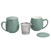 Brook 37 Ambrosia Gift Box Tea Collection, 4 Loose Leaf Tins (4 oz Total)  2 Teacups & Infusers