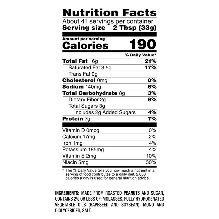 Jif Creamy Peanut Butter 48 oz, 2-Count