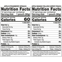 Kirkland Signature, Organic Fruit and Vegetable Pouches, Variety Pack, 3.17 oz, 24-count