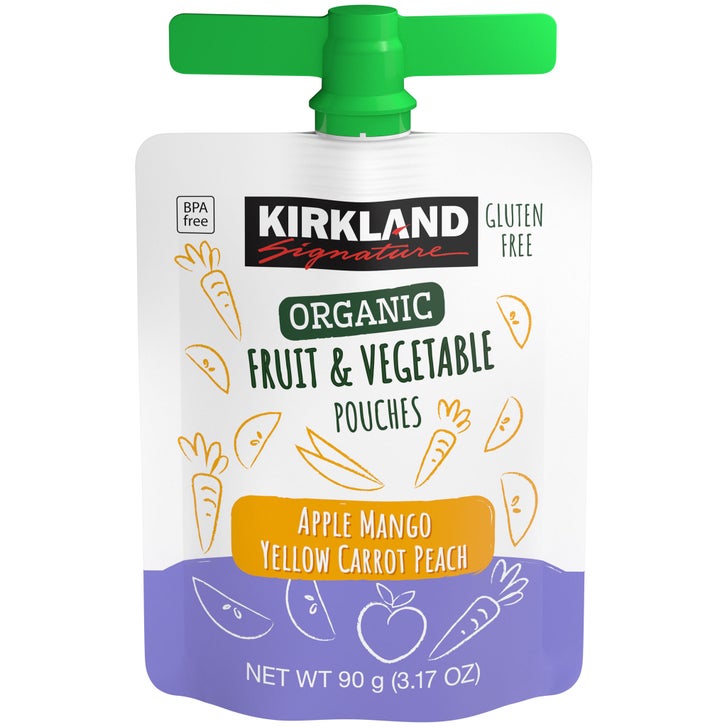 Kirkland Signature, Organic Fruit and Vegetable Pouches, Variety Pack, 3.17 oz, 24-count