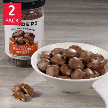 Sanders Milk Chocolate Pecan Caramel Clusters 32 oz, 2-pack