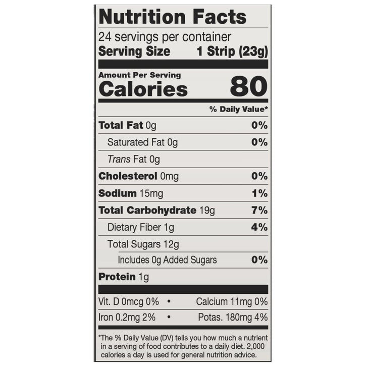 Solely Organic Fruit Jerky, Mango, 0.8 oz, 24-count