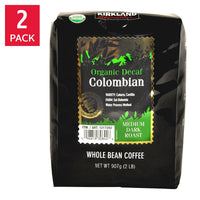 Kirkland Signature Organic Colombian Decaf Whole Bean Coffee, 2 lbs
