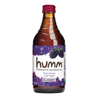 Humm Organic Probiotic Kombucha, Variety Pack, 14 fl oz, 12 ct