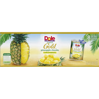 Dole Tropical Gold Pineapple Chunks, 20 oz, 8-count