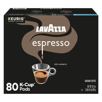 Lavazza Espresso Coffee Medium Roast K-Cup Pod, 80-count