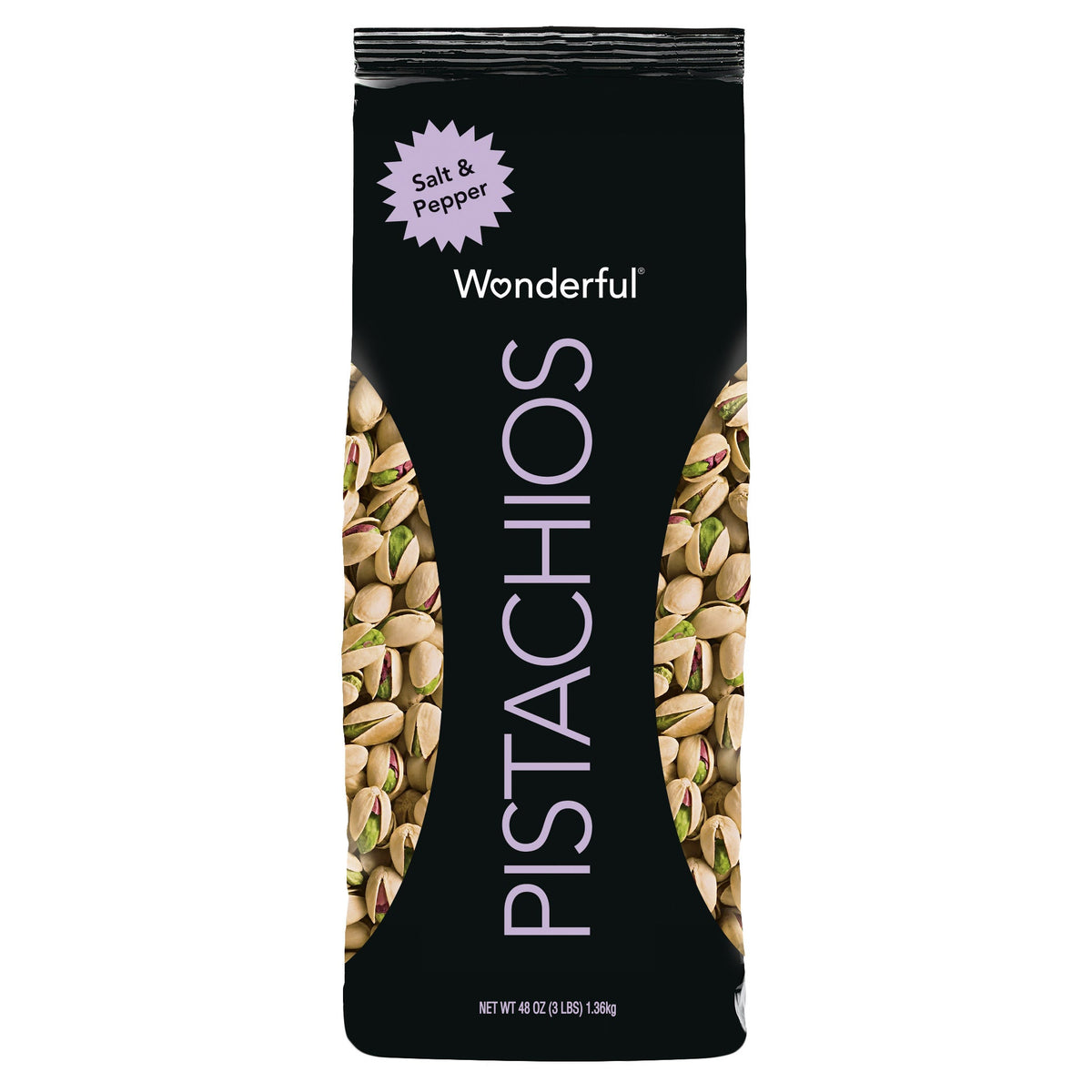 Wonderful Pistachios, Salt & Pepper, 3 lbs