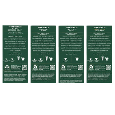 Starbucks by Nespresso Original Line Variety Pack Capsules, 60-count