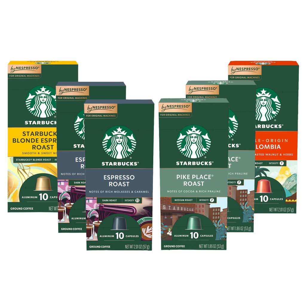 Starbucks by Nespresso Original Line Variety Pack Capsules, 60-count