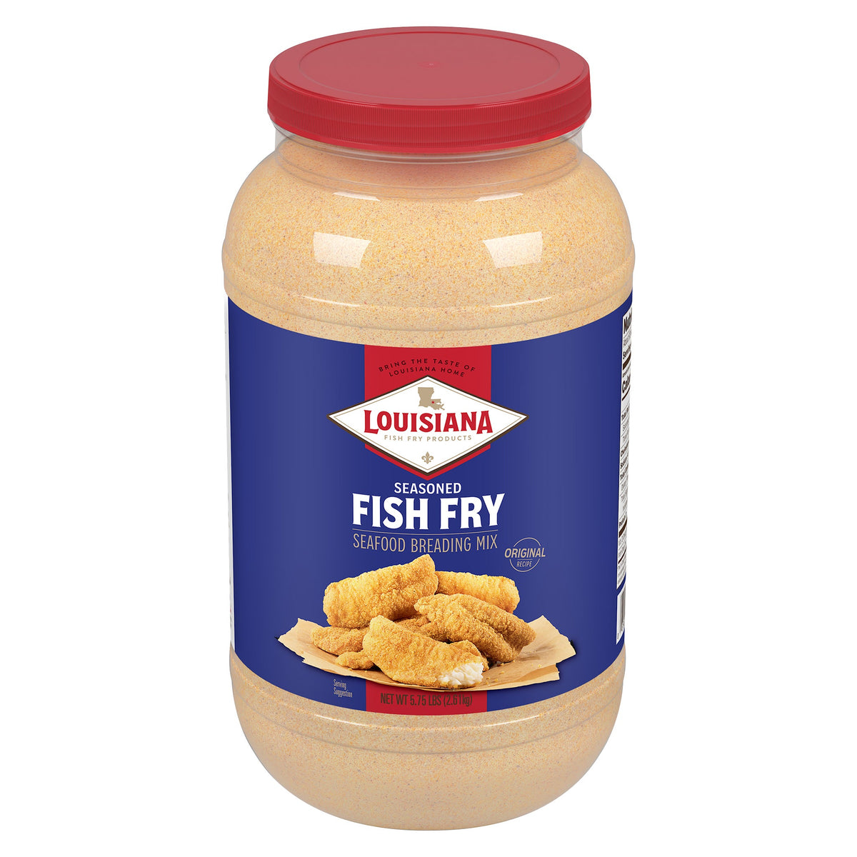Louisiana Seasoned Fish Fry Seafood Breading Mix, 5.75 lbs