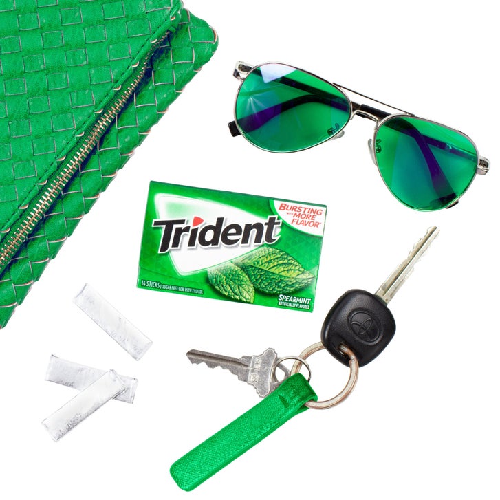 Trident Sugar Free Gum, Spearmint, 14-count, 15-pack