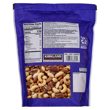 Kirkland Signature Extra Fancy Mixed Nuts, Salted, 2.5 lbs