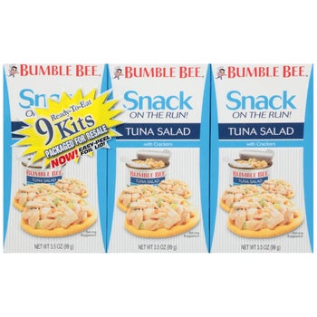 Bumble Bee, Snack on the Run Tuna Salad, 3.5 oz, 9-Count
