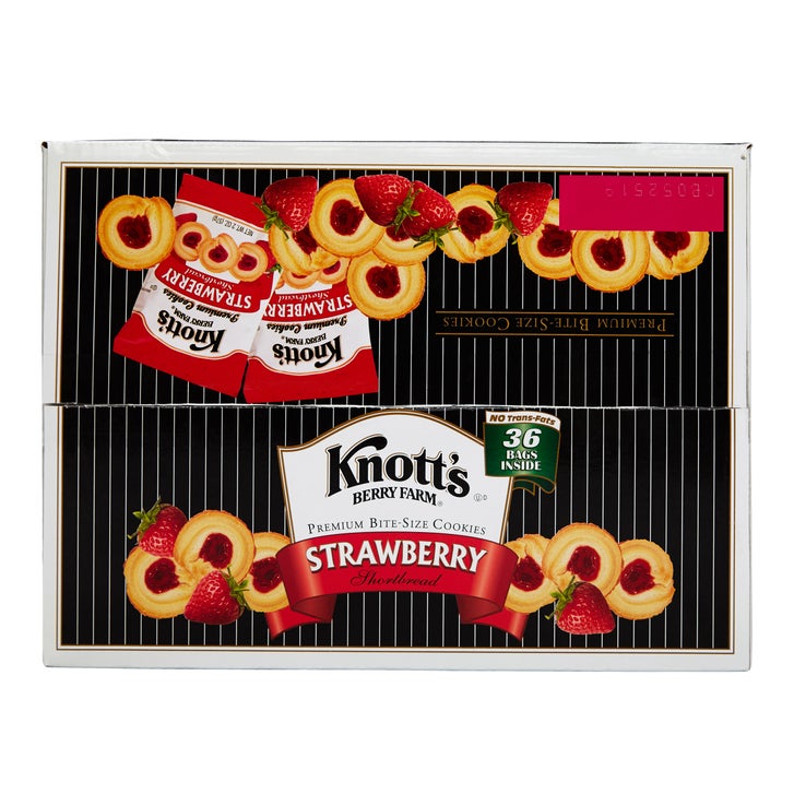 Knott's Bite Size Cookies, Strawberry Shortbread, 2 oz, 36-count