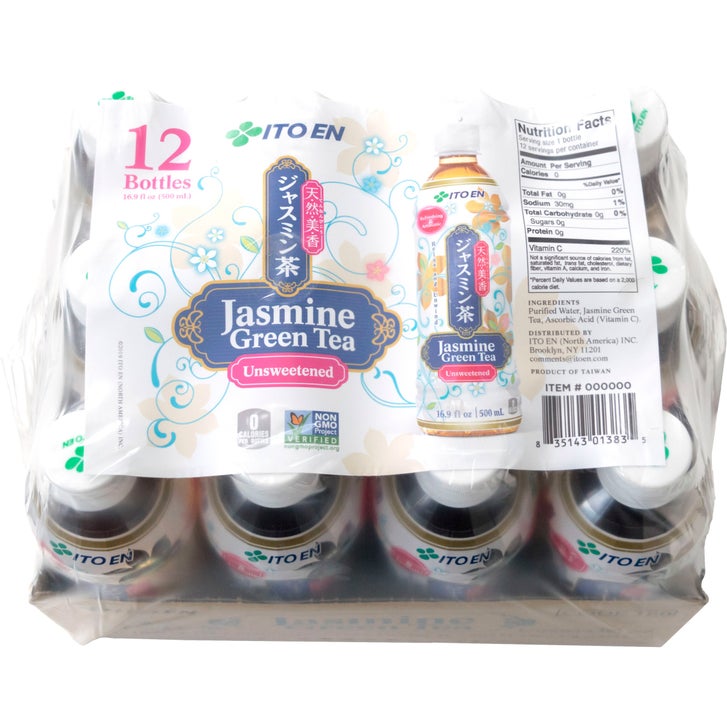 Ito En Jasmine Green Tea, Unsweetened, 16.9 fl oz, 12-count