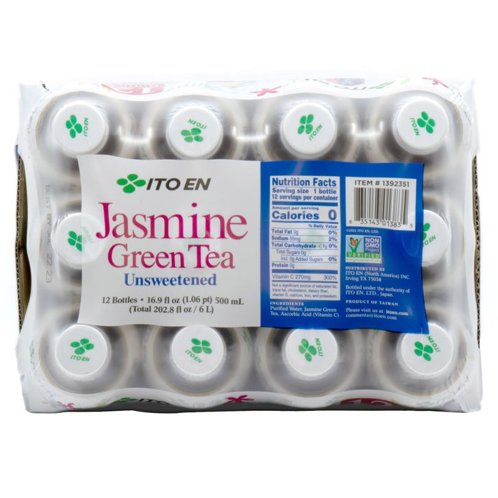 Ito En Jasmine Green Tea, Unsweetened, 16.9 fl oz, 12-count
