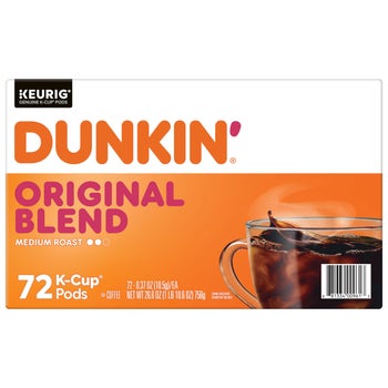 Dunkin' Donuts, Original Blend, Medium Roast, K-Cup Pods, 72ct