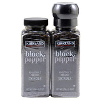 Kirkland Signature, Black Pepper with Grinder, 6.3 oz, 2-Count
