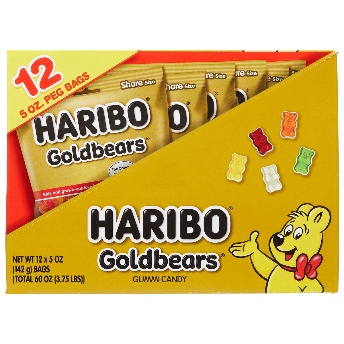 Haribo Goldbears Gummi Candy, 5 oz, 12-count