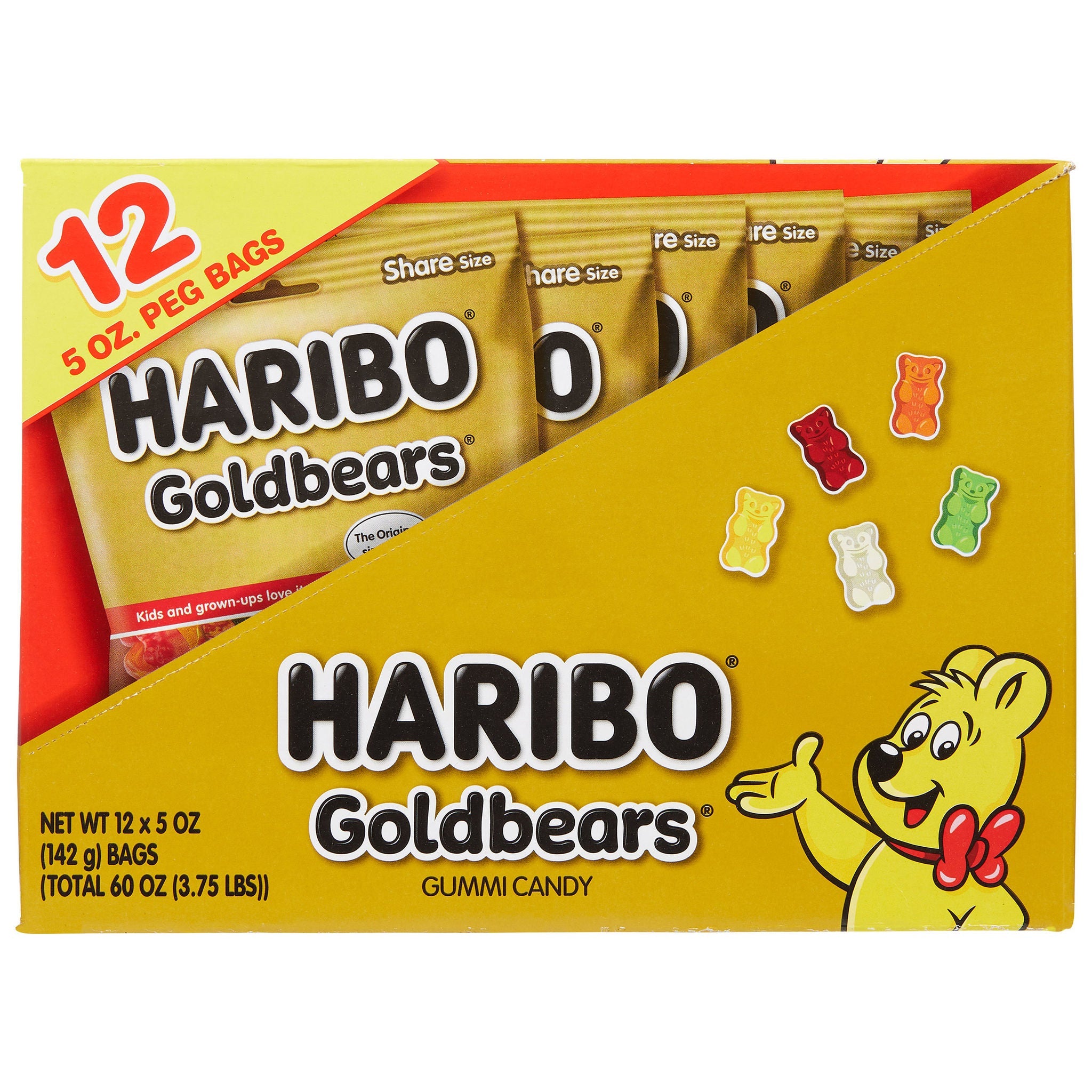 Haribo Goldbears Gummi Candy, 5 oz, 12-count