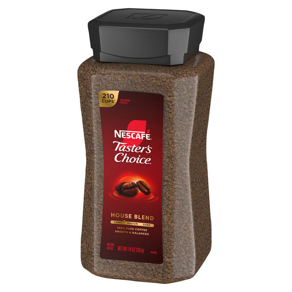 NESCAFÉ Taster's Choice Instant Coffee, House Blend, 14 oz