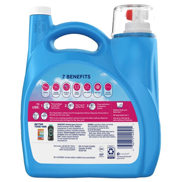 Downy Soft Liquid Fabric Softener, April Fresh, 257 Loads, 150 fl oz