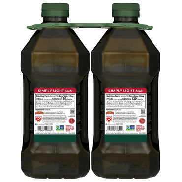 Pompeian Simply Light Taste Olive Oil, 2 L, 2-count