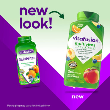Vitafusion Multivites Daily Multivitamin for Men and Women Gummy Vitamins, 260 ct.