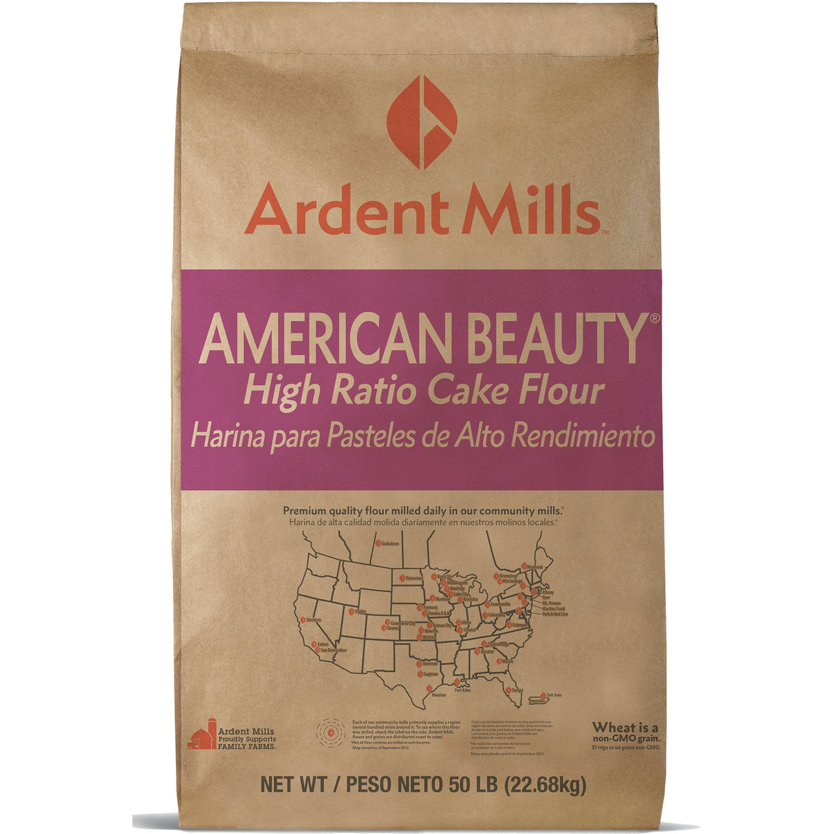 Ardent Mills American Beauty High Ratio Cake Flour, 50 lbs