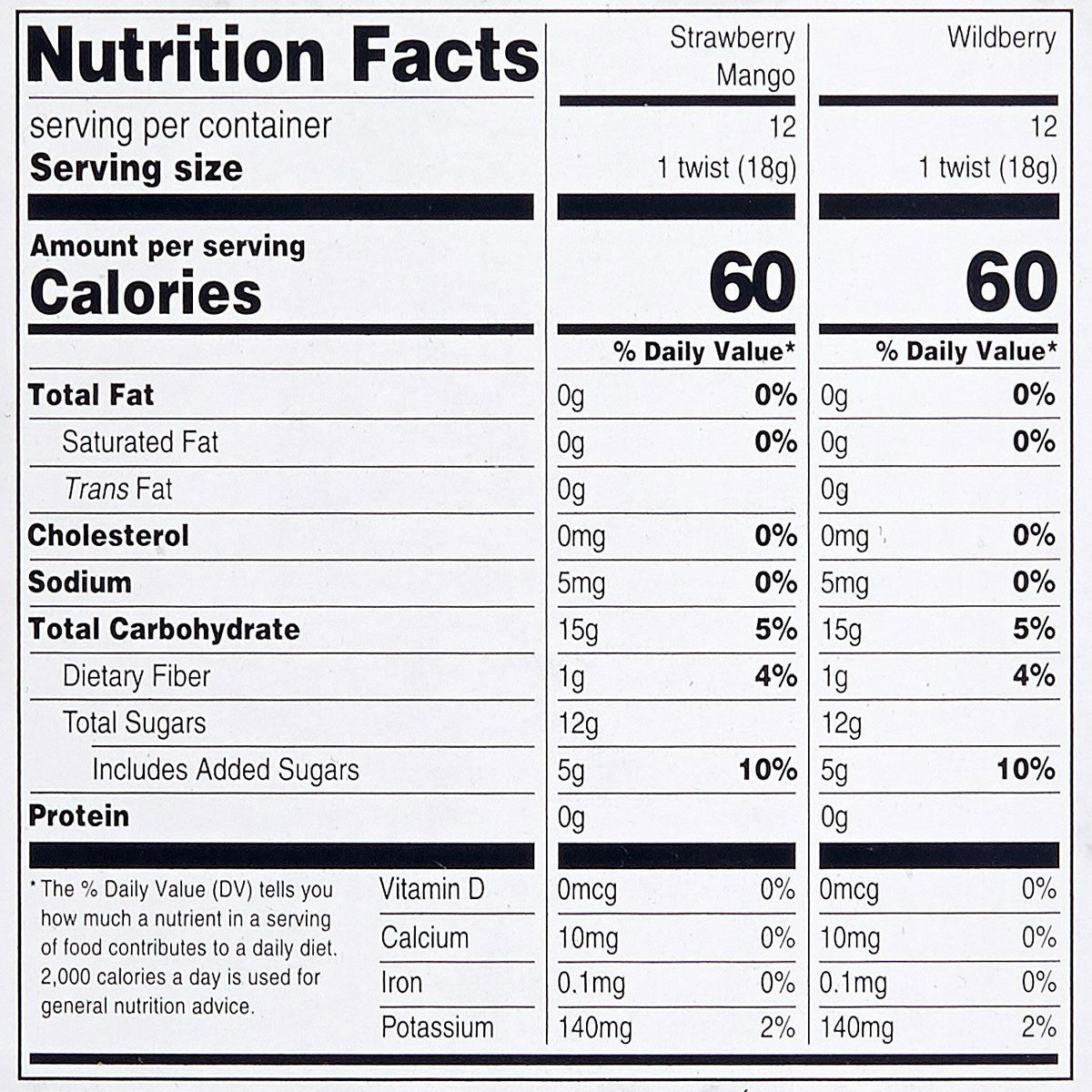 Member's Mark Organic Fruit Twist, Variety Pack, 0.63 oz., 24 pk.