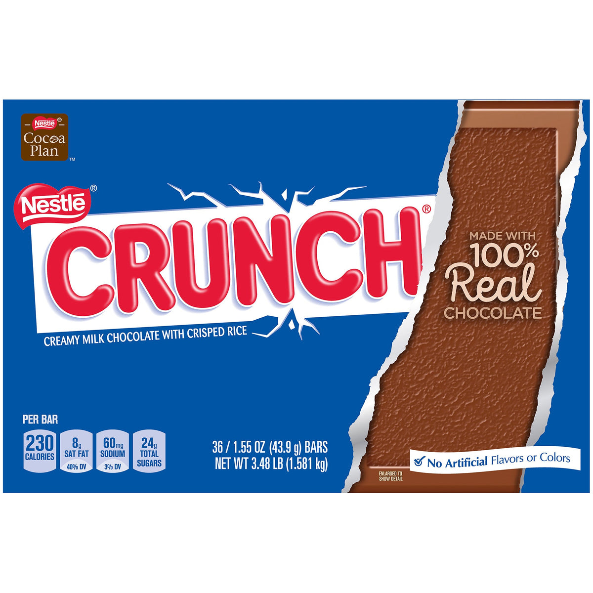 Crunch Candy Bar, 1.55 oz, 36-count