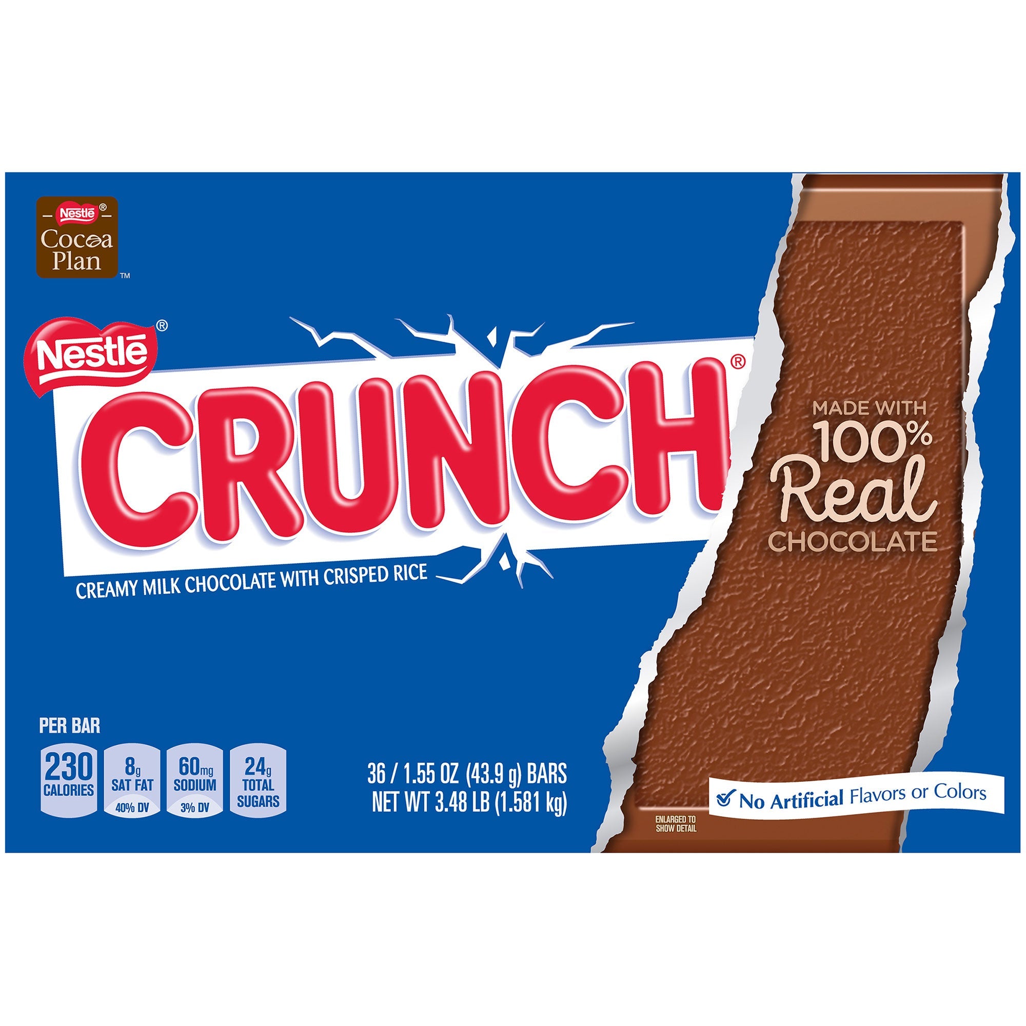 Crunch Candy Bar, 1.55 oz, 36-count