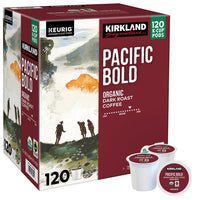 Kirkland Signature Coffee Organic Pacific Bold K-Cup Pod, 120-count