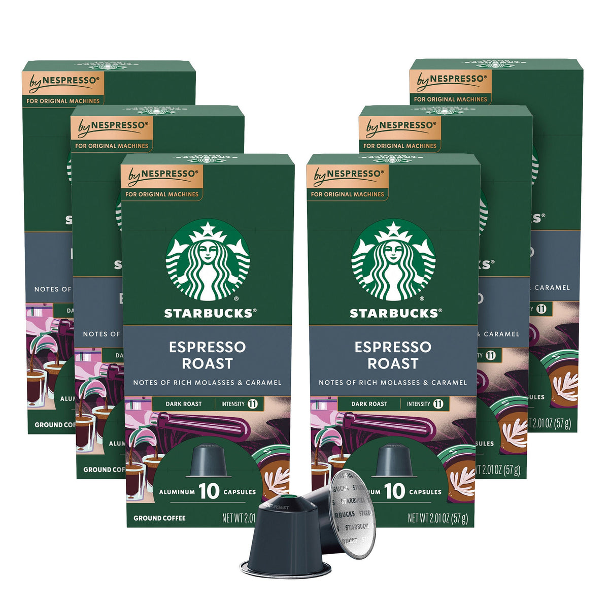 Starbucks by Nespresso Espresso Roast Capsules, 60-count