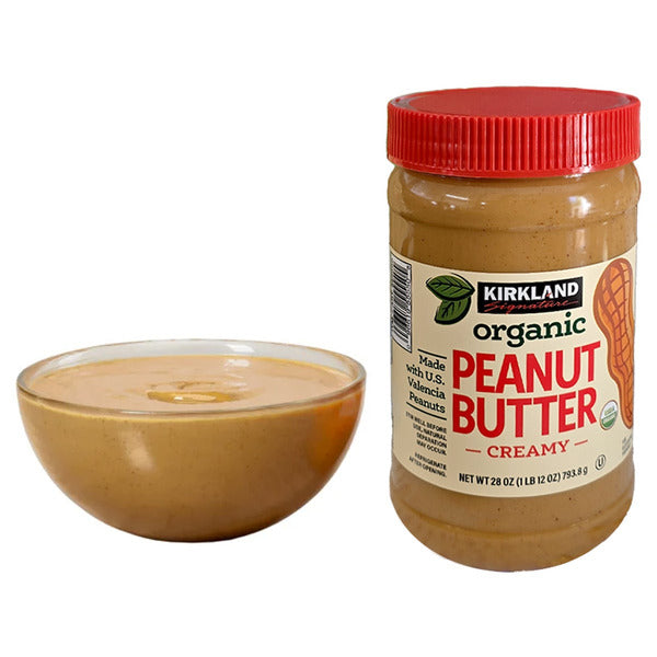 Kirkland Signature Organic Creamy Peanut Butter, 28 oz, 2 ct
