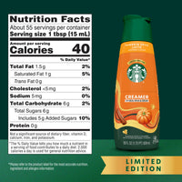 Starbucks Pumpkin Spice Latte Liquid Coffee Creamer, 28 fl oz Bottle