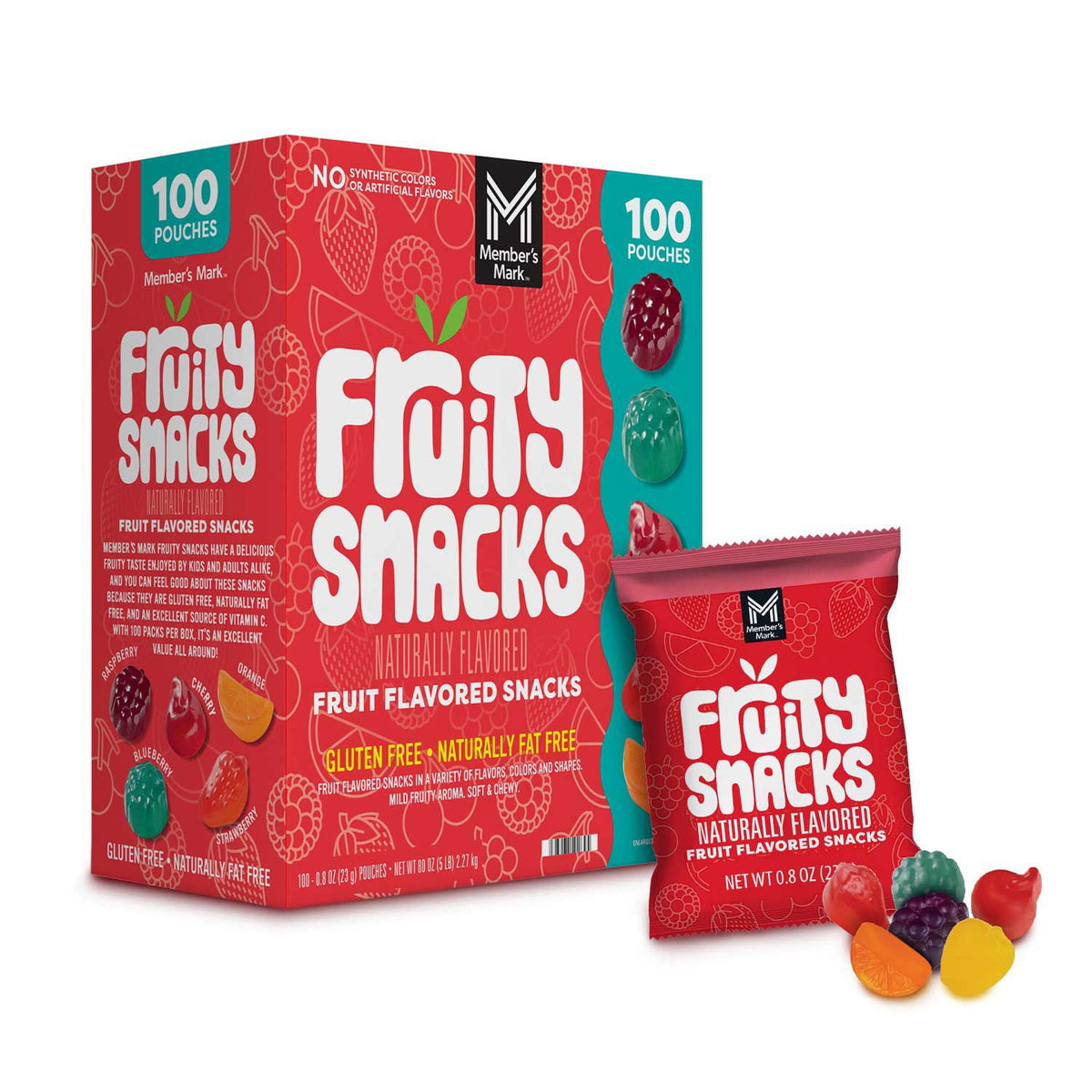 Member's Mark Fruity Snacks, 0.8 oz., 100 pk.