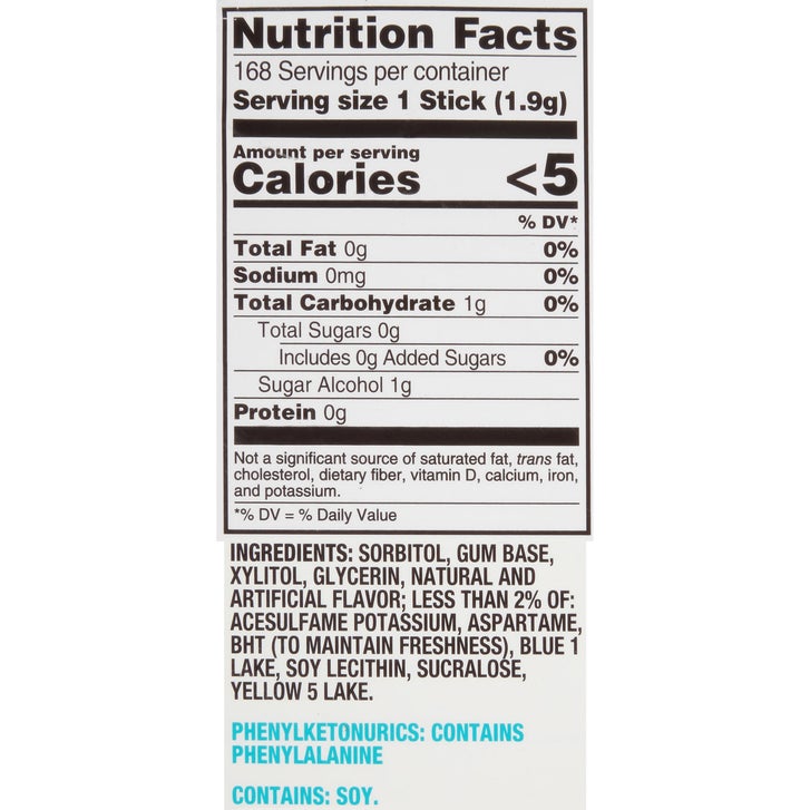 Trident Sugar Free Gum, Wintergreen, 14 Sticks, 12-count