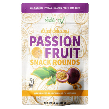 Wholeberry Passion Fruit Snack Rounds, 12 Ounces