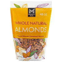 Member's Mark Whole Natural Almonds, 48 oz.