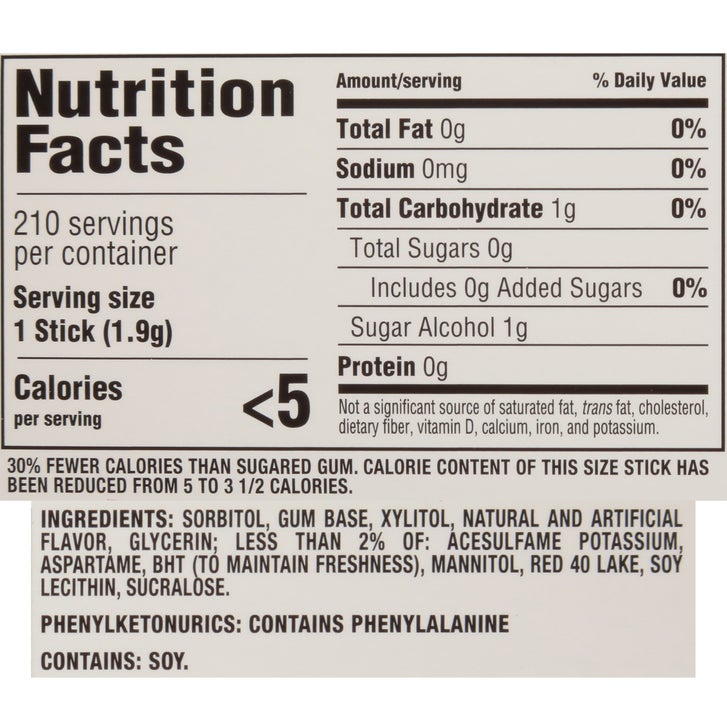 Trident Sugar Free Gum, Watermelon Twist, 14 Pieces, 15-count