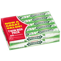 Wrigley's Spearmint Chewing Gum, 5-sticks, 40-count