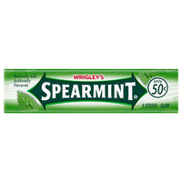Wrigley's Spearmint Chewing Gum, 5-sticks, 40-count