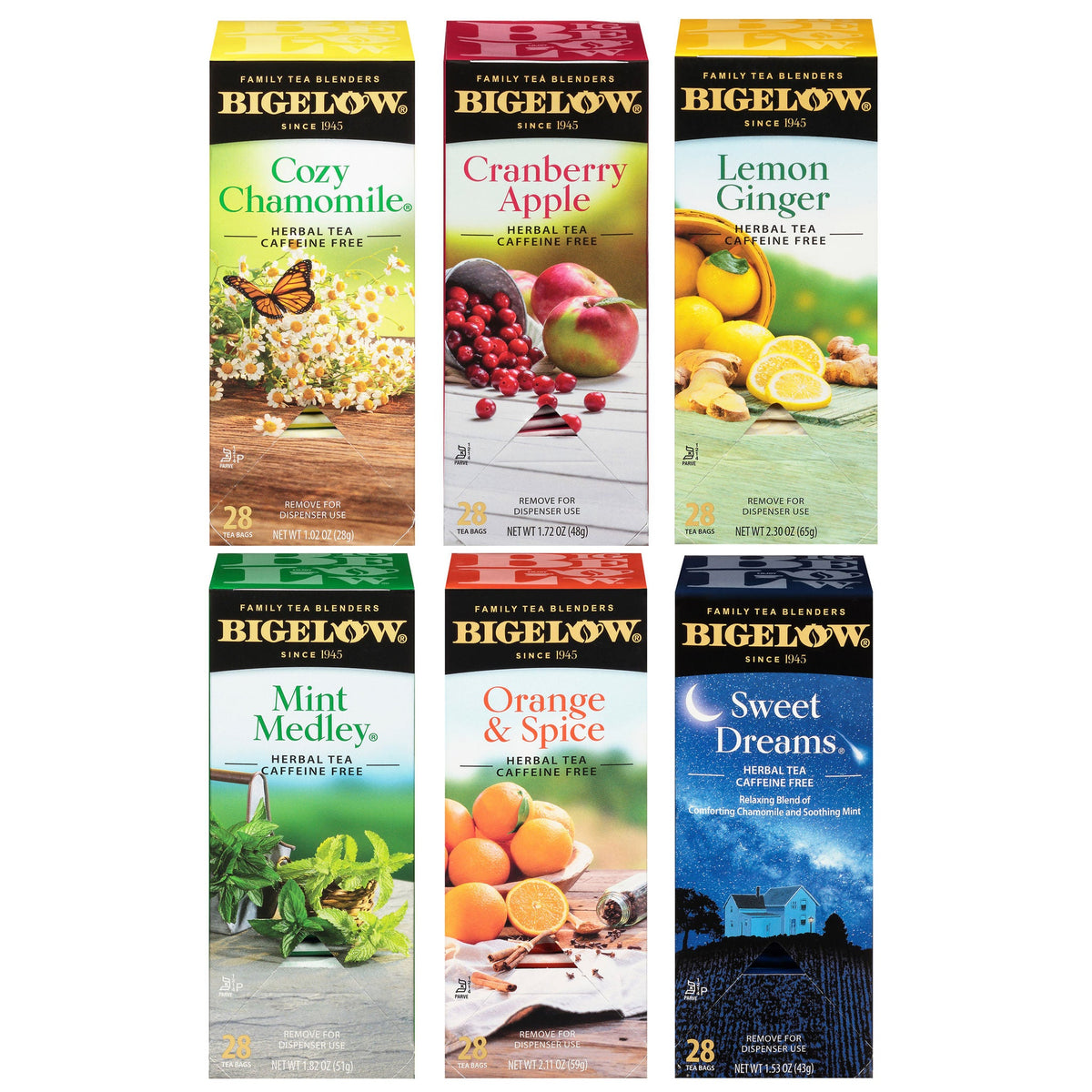 Bigelow Herbal Tea, Variety Pack, 168 bags