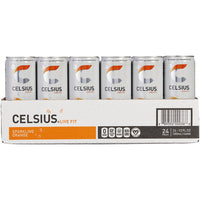 CELSIUS Energy Drink, Sparkling Orange, 12 fl oz, 24 ct