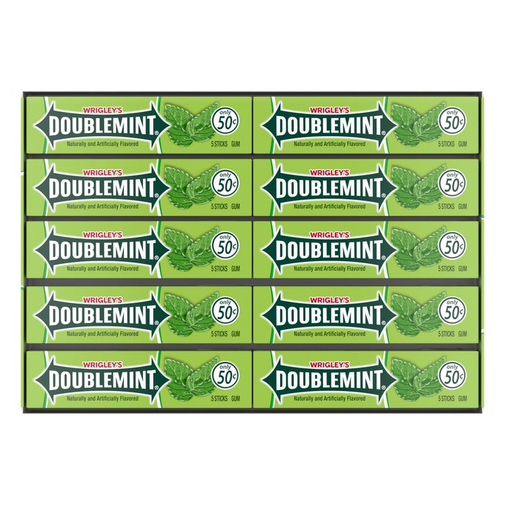 Wrigley's Doublemint Chewing Gum, 5-sticks, 40-count