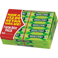Wrigley's Doublemint Chewing Gum, 5-sticks, 40-count