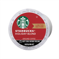Starbucks K-Cup Coffee Pods 72ct, Limited Edition Holiday Blend Medium Roast Coffee, 100% Arabica