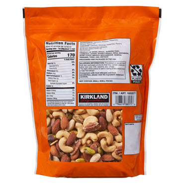 Kirkland Signature Extra Fancy Mixed Nuts, Unsalted, 2.5 lbs