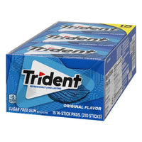 Trident Sugar Free Gum, Original, 14-count, 15-pack